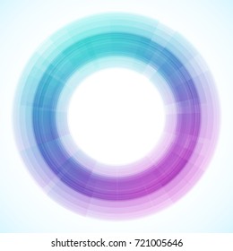 Geometric frame from circles, vector abstract background, wallpaper