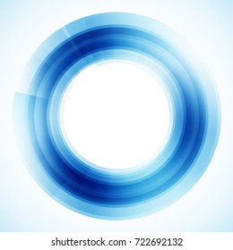 Geometric frame from circles, vector abstract background, wallpaper