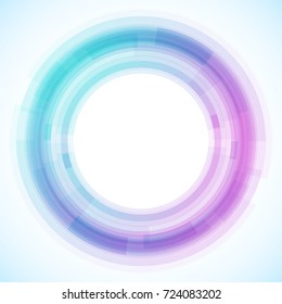 Geometric frame from circles, vector abstract background, wallpaper