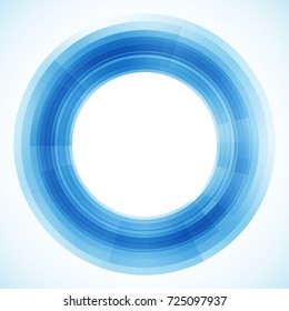 Geometric frame from circles, vector abstract background, wallpaper