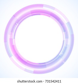 Geometric frame from circles, vector abstract background, wallpaper