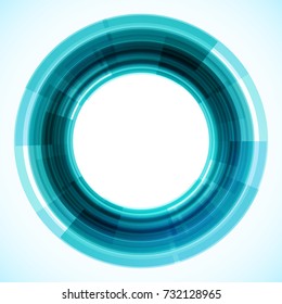 Geometric frame from circles, vector abstract background, wallpaper