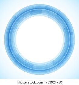 Geometric frame from circles, vector abstract background, wallpaper