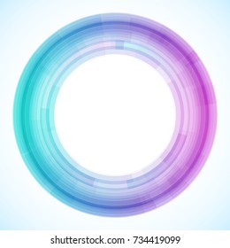 Geometric frame from circles, vector abstract background, wallpaper