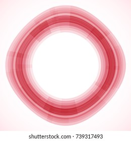 Geometric frame from circles, vector abstract background, wallpaper
