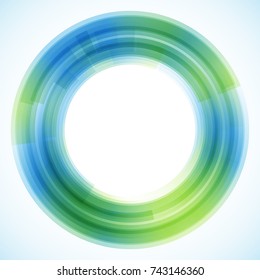 Geometric frame from circles, vector abstract background, wallpaper