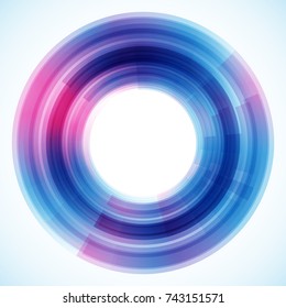 Geometric frame from circles, vector abstract background, wallpaper
