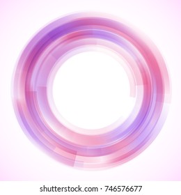Geometric frame from circles, vector abstract background, wallpaper