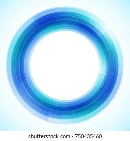 Geometric frame from circles, vector abstract background, wallpaper