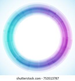 Geometric frame from circles, vector abstract background, wallpaper