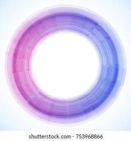 Geometric frame from circles, vector abstract background, wallpaper