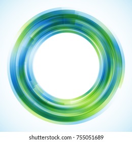 Geometric frame from circles, vector abstract background, wallpaper