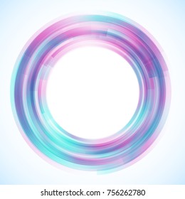 Geometric frame from circles, vector abstract background, wallpaper 