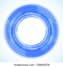 Geometric frame from circles, vector abstract background, wallpaper
