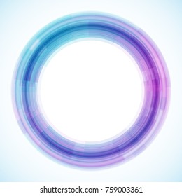 Geometric frame from circles, vector abstract background, wallpaper