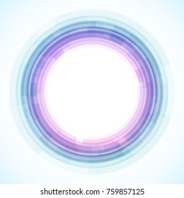 Geometric frame from circles, vector abstract background, wallpaper