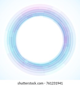 Geometric frame from circles, vector abstract background, wallpaper