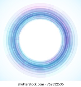 Geometric frame from circles, vector abstract background, wallpaper