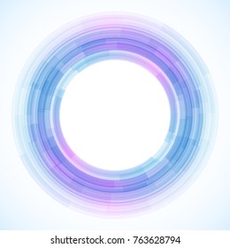 Geometric frame from circles, vector abstract background, wallpaper