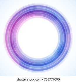 Geometric frame from circles, vector abstract background, wallpaper