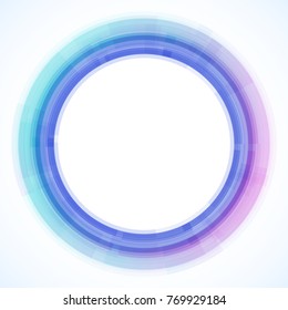 Geometric frame from circles, vector abstract background, wallpaper