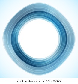 Geometric frame from circles, vector abstract background, wallpaper