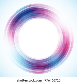 Geometric frame from circles, vector abstract background, wallpaper