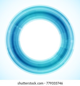 Geometric frame from circles, vector abstract background, wallpaper