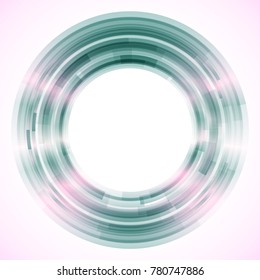 Geometric frame from circles, vector abstract background, wallpaper