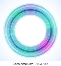 Geometric frame from circles, vector abstract background, wallpaper