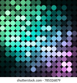 Geometric frame from circles, vector abstract background, wallpaper