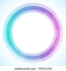 Geometric frame from circles, vector abstract background, wallpaper