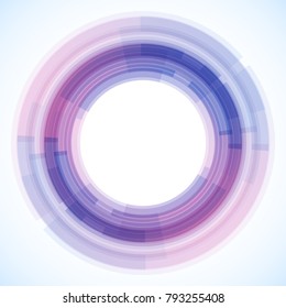 Geometric frame from circles, vector abstract background, wallpaper