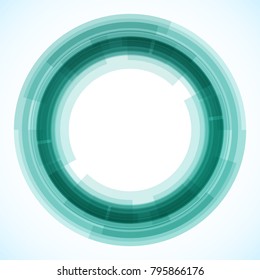 Geometric frame from circles, vector abstract background, wallpaper
