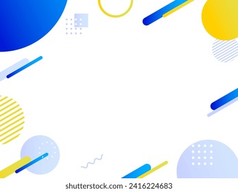 Geometric frame graphic  eye catching background