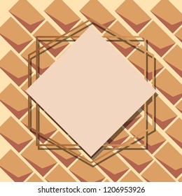 geometric frame linear abstract label cover