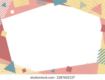 Geometric frame with lovely color scheme