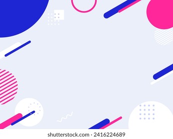 Geometric frame Material  graphic background