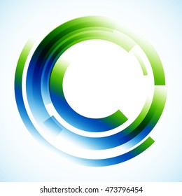 Geometric frame, round frame, abstract background, vector background, wallpaper