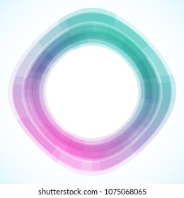 Geometric frame from geometric shapes, vector abstract background, wallpaper