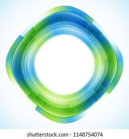 Geometric frame from geometric shapes, vector abstract background, wallpaper