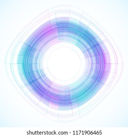 Geometric frame from geometric shapes, vector abstract background, wallpaper
