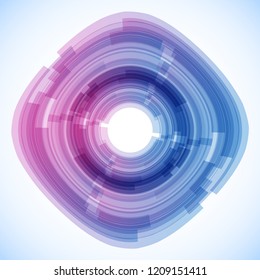 Geometric frame from geometric shapes, vector abstract background, wallpaper