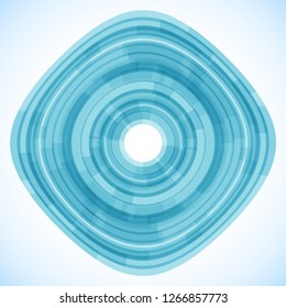 Geometric frame from geometric shapes, vector abstract background, wallpaper