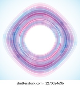 Geometric frame from geometric shapes, vector abstract background, wallpaper