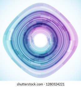 Geometric frame from geometric shapes, vector abstract background, wallpaper