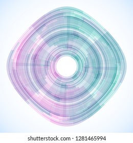 Geometric frame from geometric shapes, vector abstract background, wallpaper