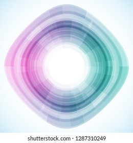 Geometric frame from geometric shapes, vector abstract background, wallpaper