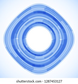 Geometric frame from geometric shapes, vector abstract background, wallpaper