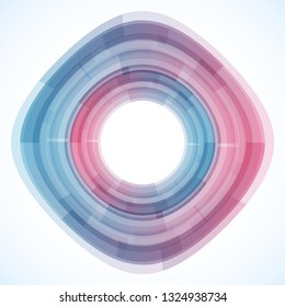 Geometric frame from geometric shapes, vector abstract background, wallpaper